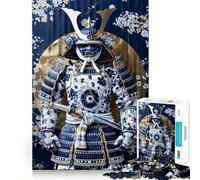 Puzzle Shogun in porcellana da 1000 pezzi per ragazzi, gioco di logica e divertimento, bordi lisci, regalo elegante (38x52cm)