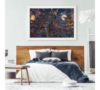Puzzle Shogun Samurai Giapponese 1000 Pezzi, Regalo per Fan Dark Art