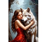Enjoy Puzzle NJP2165 Puzzle da 1000 Pezzi - Lady and the Wolf