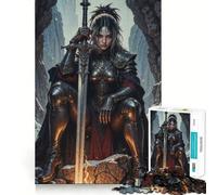 Puzzle Silent Knight per ragazzi, 1000 pezzi, gioco per allenare la mente, attività per la casa, taglio di precisione, decorazione murale 38x26cm