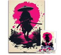 Puzzle Silent Ronin Under The Blood Moon per adolescenti, 1000 pezzi, risoluzione dei problemi, divertimento educativo, meravigliosa opzione regalo premurosa, dimensioni 38x52cm