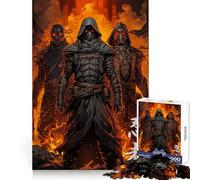 Puzzle Silent Shadows Ninja da 1000 pezzi per adulti, gioco di logica, per interni, taglio di precisione, regalo prezioso 38x26cm