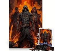 Puzzle Silent Shadows Ninja da 1000 pezzi per ragazzi, gioco stimolante per la mente, divertimento tranquillo, taglio preciso, regalo di Natale 50x75cm