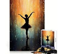 Puzzle Silhouette Ballerina per ragazzi, 1000 pezzi, gioco di logica, divertimento al chiuso, bordi precisi, pezzo da collezione 38x52cm
