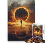 Puzzle Silhouette Before Ring of Fire da 1000 pezzi per adolescenti, gioco di logica, antistress, taglio preciso, regalo artistico 50x75cm