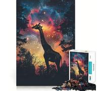 Puzzle Silhouette Galaxy da 1000 pezzi per adolescenti, gioco cognitivo, divertimento lento, bordo premium, Babbo Natale, desiderio, scegli 38x26cm