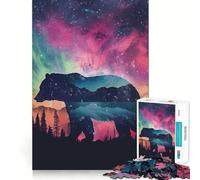 Puzzle Silhouette Galaxy da 1000 pezzi per adulti, regalo, gioco di abilità mentale, divertimento tranquillo, design da assemblare, 50x75cm