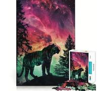Puzzle Silhouette Galaxy da 1000 pezzi per adulti, regalo, gioco per allenare la mente, rilassante, artistico, da assemblare, regalo memorabile 50x75cm
