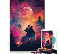 Puzzle Silhouette Galaxy per adulti, 1000 pezzi, gioco per allenare la mente, divertente da costruire insieme, taglio di precisione, 38x52cm