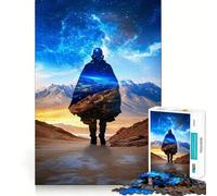 Puzzle Silhouette in The Cosmos da 1000 pezzi per adolescenti, ideale per rievocare ricordi, migliorare la mente, rilassare e creare opere d'arte di alta qualità 38x52cm