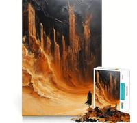 Puzzle Silhouette in una città deserta per adulti, 1000 pezzi, gioco per allenare la mente, divertente da costruire insieme, taglio di precisione, 50x75cm