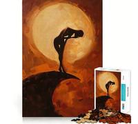 Puzzle Silhouette sotto il sole per adolescenti, 1000 pezzi, gioco di logica mentale, antistress, taglio preciso, regalo di Babbo Natale 50x75cm