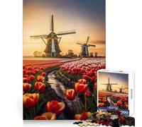 Puzzle "Sinfonia del Mulino a Vento" da 1000 pezzi per adolescenti, ideale per attività fisica e svago, con incastro perfetto, regalo di compleanno (38x26cm)