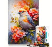 Puzzle "Sinfonia dell'Uccello Canoro" per adulti, 1000 pezzi, gioco intelligente, rilassante e divertente, da assemblare, regalo prezioso (38x26cm)