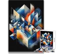 Puzzle Sinfonia di colori geometrici da 1000 pezzi per adolescenti, gioco educativo per lo sviluppo delle competenze, regalo perfetto per momenti speciali, dimensioni 50x75cm