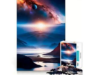 Puzzle "Sinfonia Planetaria Alpina" da 1000 pezzi gioco di logica,pensiero creativo,taglio preciso,precisione,momento di relax,esercizio mentale a casa (38x26cm)