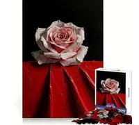 Puzzle singolo rosa rosa da 1000 pezzi per ragazzi, gioco di logica, divertimento da assemblare, taglio di precisione, regalo elegante 38x52cm
