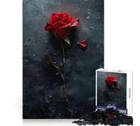 Puzzle singolo rosa rossa da 1000 pezzi per adulti, gioco intelligente per interni, taglio liscio, Babbo Natale, scegli 50x75cm