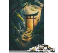 Puzzle Sinset In Torii Gate da 520 pezzi, interessante, antistress, ideale per bambini dai 12 anni in su, 520 pezzi (52x38 cm)