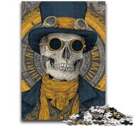 Puzzle Skeleton Art da 1000 pezzi per adulti e adolescenti, difficile da completare ma divertente e umoristico, regalo di compleanno, regali, arte murale 50x75cm