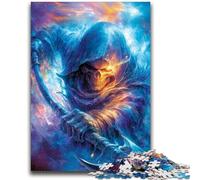 Puzzle Skeleton Knight da 1000 pezzi per adolescenti, regalo, gioco stimolante e gioco in famiglia con pezzi completamente interconnessi di forma casuale (38x26cm)