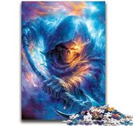 Puzzle "Skeleton Knight" da 1000 pezzi per adulti e adolescenti, antistress, sfida difficile, migliora l'amore tra coppie (50x75cm)