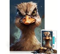 Puzzle Sketchfab Chuckle Duck per ragazzi, 1000 pezzi, giocattolo intelligente per il tempo libero, taglio preciso, regalo stagionale 38x52cm