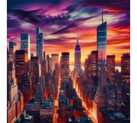 Puzzle Skyline della città, puzzle 200 pezzi per Adulti e Ragazzi 11x11inch, Intrattenimento Creativo, Sfide Divertenti, Bellissimi Regali per Gli Amanti dei Puzzles, puzzles Decorazione per Casa