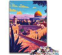 Puzzle Skyline di Gerusalemme per adulti e adolescenti, puzzle antistress per trascorrere il tempo in casa, per migliorare l'amore tra coppie, 2000 pezzi (70x100cm)