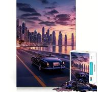 Puzzle Skyline Reflections da 1000 pezzi per adolescenti, gioco di logica solida, divertimento rilassante, taglio di precisione, oggetto regalo di Babbo Natale 50x75cm