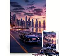 Puzzle Skyline Reflections da 1000 pezzi per adolescenti, gioco di logica solida, divertimento rilassante, taglio di precisione, oggetto regalo di Babbo Natale 50x75cm
