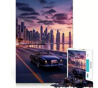 Puzzle Skyline Reflections da 1000 pezzi per ragazzi, ideale per migliorare la memoria, per un relax divertente, con tagli netti e un'opera d'arte da collezione 38x52cm
