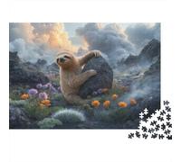 Puzzle Sloth 1000 Pezzi Per Bambini E Adulti, Gioco Educativo, Impegnativo Rompicapo Con Volcanic Tundra, Regalo Per Bambini E Adulti 38x26cm/1000pcs