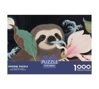 Puzzle Sloth A 1000 Pezzi Per Adulti,Visual Artistry Gioco Diabilità Impossibile Puzzle Arte Giochi Rilassamento E Intelligenza Arredamento Domestico 38x26cm/1000pcs