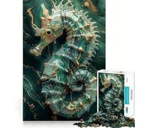 Puzzle Smaragd Cavalluccio Marino da 1000 pezzi per adolescenti, gioco che stimola la logica, rilassante, con bordi di alta qualità e oggetto da collezione 38x26cm