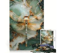 Puzzle Smaragd Dragon Fly da 1000 pezzi per adolescenti, gioco di logica solido, divertimento rilassante, taglio di precisione, articolo ideale per i desideri di Babbo Natale 38x26cm