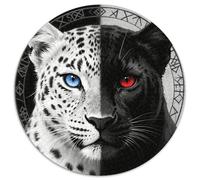 Puzzle Snow Leopard 1000 Pezzi in Cartone Per Adulti E Ragazzi Gioco in Famiglia Puzzles Black White Snow Leopard Idea Regalo 1000pcs (67.5x67.5cm)