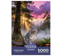 Puzzle Snow Leopard 1000 Pezzi Per Adulti, Allena La Concentrazione E La Pazienza Puzzle Con Cloud Forest, Regalo Per Bambini E Adulti 70x50cm/1000pcs