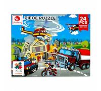Puzzle Soccorso in Città | 24 Pezzi | Gioco Bambini +3 Anni