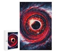 Puzzle sofisticato per adulti, 1000 pezzi, Black Hole Swirl in spazio, 1 puzzle per adolescenti, giochi di divertimento, promuove la memoria, ottimo regalo per gli appassionati di gioco, 1000 pezzi