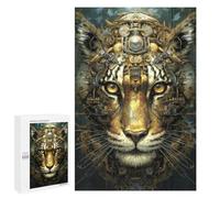 Puzzle sofisticato per adulti, 1000 pezzi Steampunk Tiger Ritratto 2 puzzle per adolescenti - giochi divertenti - promuove la memoria, ottimo regalo per gli appassionati di gioco, 1000 pezzi