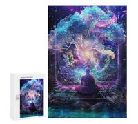 Puzzle sofisticato per adulti, 300 pezzi, Enchanted Forest Meditation Puzzles per adolescenti, giochi divertenti, promuove la memoria, ottimo regalo per gli appassionati di gioco, 300 pezzi