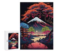Puzzle sofisticato per adulti, 300 pezzi, Mount Fuji Reflections, puzzle per adolescenti, giochi di divertimento, promuove la memoria, ottimo regalo per gli appassionati di gioco, 300 pezzi