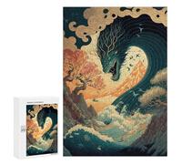 Puzzle sofisticato per adulti, 300 pezzi, Whispering Waves of The Unknown, gioco di famiglia, regalo di compleanno, per gli appassionati di gioco, 300 pezzi