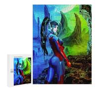 Puzzle sofisticato per adulti, 500 pezzi, Alien in Cosmic Landscape Puzzles per adolescenti, giochi di divertimento, promuove la memoria, ottimo regalo per gli appassionati di gioco, 500 pezzi