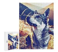 Puzzle sofisticato per adulti, 500 pezzi, Mountain Wolf, ritratto, puzzle, gioco di famiglia, regalo di compleanno, per gli appassionati di gioco, 500 pezzi