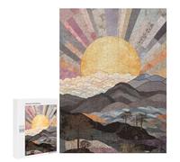 Puzzle sofisticato per adulti, 500 pezzi, Sunrise Over Mountains Puzzle Famiglia Gioco Regalo di Compleanno per gli appassionati di gioco, 500 pezzi