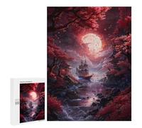 Puzzle sofisticato per adulti, 500 puzzle Full Moon Serenity per adolescenti, giochi divertenti, promuove la memoria, ottimo regalo per gli appassionati di gioco, 500 pezzi