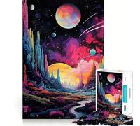 Puzzle Sogni Vibranti da 1000 pezzi,gioco cognitivo divertente,taglio di precisione, alleviare lo stress (38x26cm)