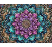 Puzzle sogno Mandala - Puzzle 3000 Pezzi per Adulti - Puzzles Giochi Rilassamento - Bene Confezionamento in Scatola - Stampa ad Alta Definizione Colori Brillanti - Puzzles Legno Impegnativi s7h-887